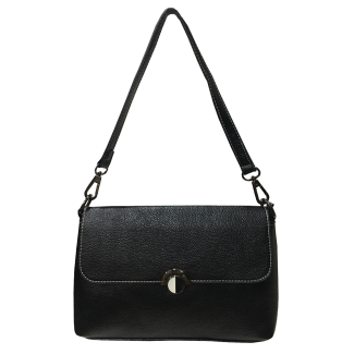 Cartera Cuero Ecológica Negro