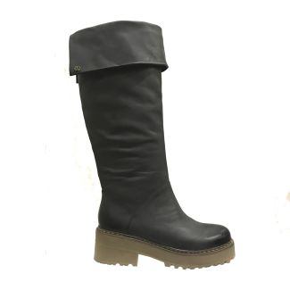 Bota Cuero Negro ZAQ44