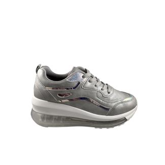 Zapatilla Ecocuero Gris