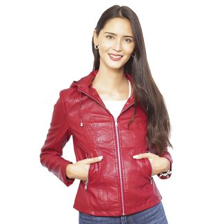 Chaqueta Ecocuero Rojo