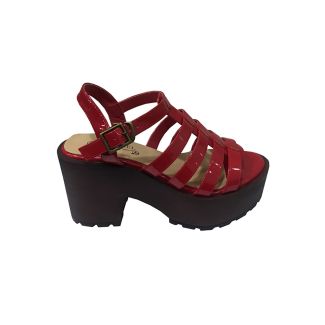 Sandalia Ecocuero Rojo