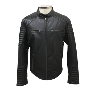 Chaqueta Cuero Negro