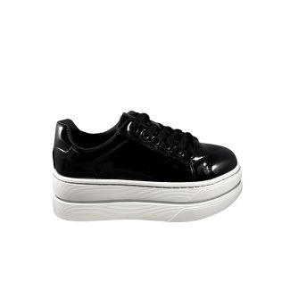 Zapatilla Ecocuero Negro