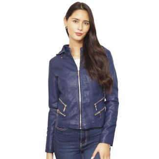 Chaqueta Ecocuero Navy