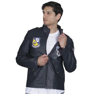 Chaqueta Ecocuero Navy