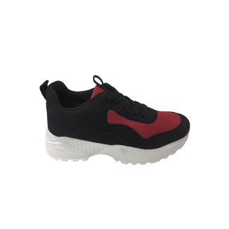 Zapatilla Gamuza Ecológica Rojo