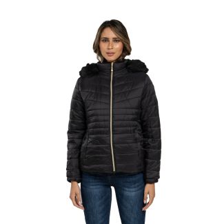 Parka Reversible CHG71 Poliéster Negro