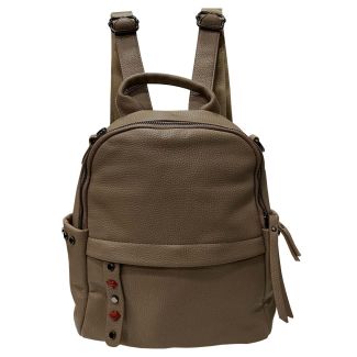 Mochila Cuero Beige
