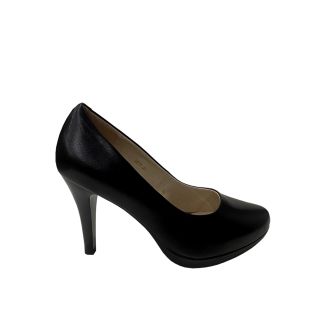 Zapato Reina Cuero Negro