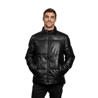 Chaqueta Puffa CHG75 Ecocuero Negro