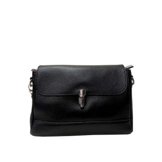 Cartera Cuero Negro