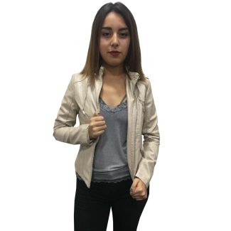 Chaqueta Ecocuero Kaki