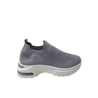 Zapatilla Tela Gris