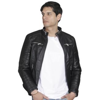 Chaqueta Ecocuero Negro