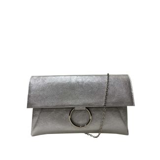 Cartera Cuero Ecológica Plata