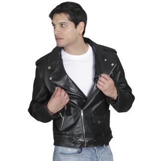 Chaqueta Cuero Negro