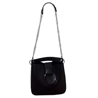 Cartera Cuero Ecológica Negro