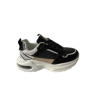 Zapatilla Ecocuero Negro