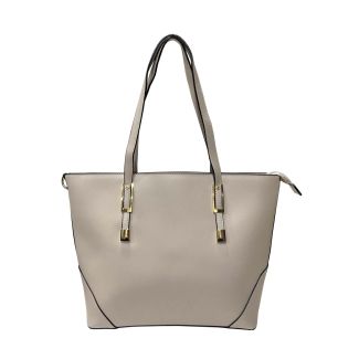 Cartera Cuero Ecológica Gris