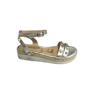 Sandalia Ecocuero Plata