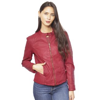 Chaqueta Ecocuero Rojo