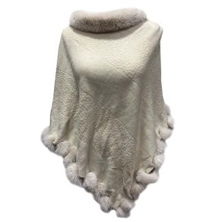 Poncho Blanco Invierno