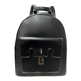 Mochila Cuero Ecológica Negro