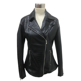 Chaqueta Ecocuero Negro