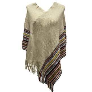 Poncho Blanco Invierno