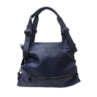 Cartera Cuero Ecológica Navy