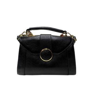 Cartera Cuero Negro