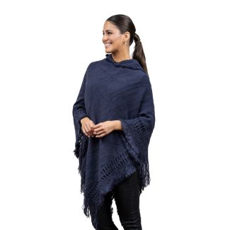 Poncho PO046 tejido Azul