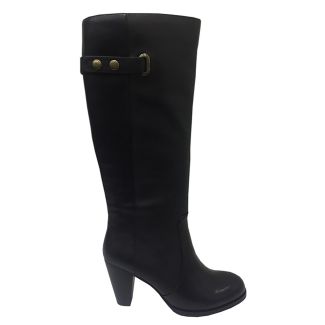 Bota Cuero Negro
