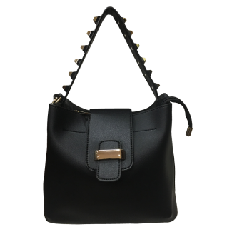 Cartera Cuero Ecológica Negro
