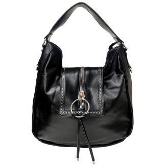 Cartera Cuero Ecológica Negro
