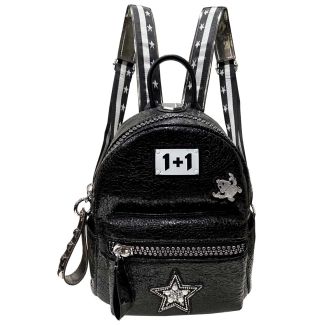 Mochila Cuero Ecológica Negro