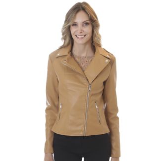 Chaqueta Ecocuero Camel