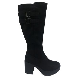 Bota Gamuza Ecológica Negro