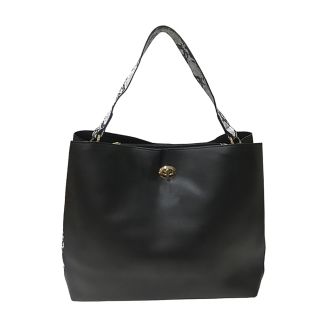 Cartera Cuero Ecológica Negro