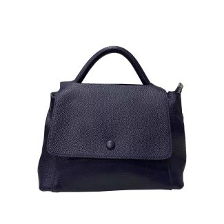Cartera Cuero Navy