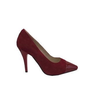 Zapato Reina Gamuza Rojo