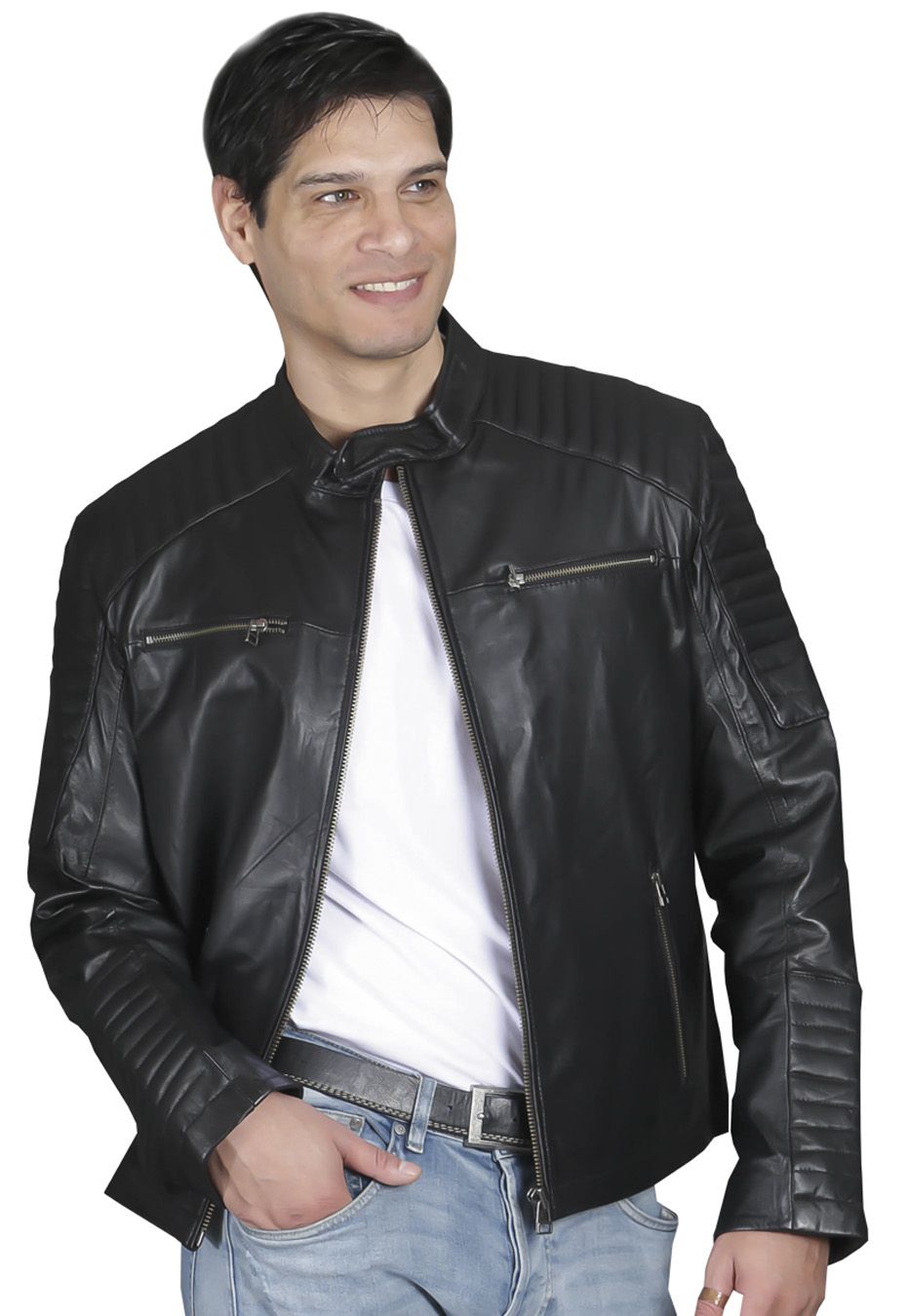 TodoPiel Chaqueta Cuero Negro