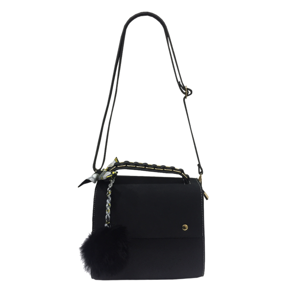 Cartera Cuero Ecológica Negro