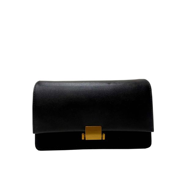 Cartera Cuero Negro
