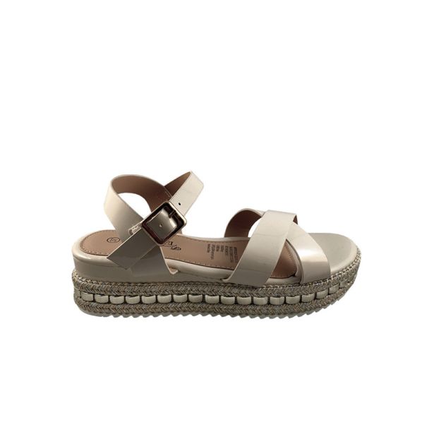 Sandalia Gamuza Ecológica Beige
