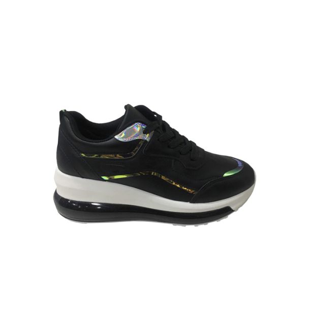 Zapatilla Ecocuero Negro