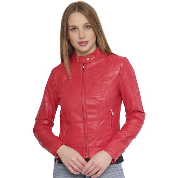 Chaqueta Ecocuero Rojo