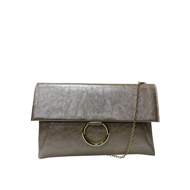 Cartera Cuero Ecológica Dorado