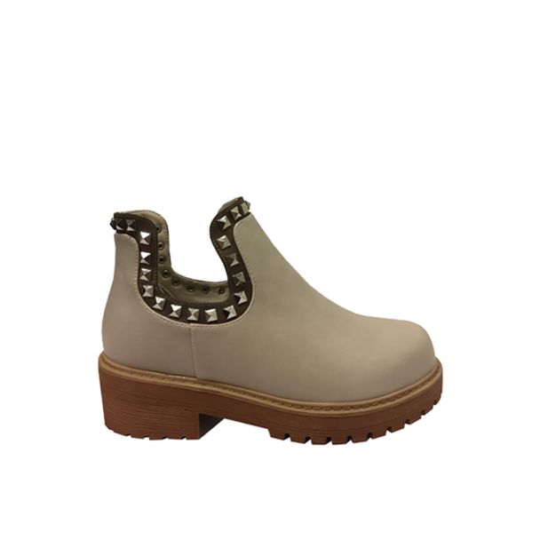 Botín Ecocuero Beige