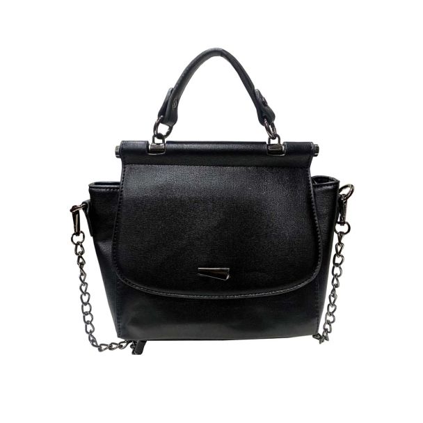 Cartera Cuero Ecológica Negro